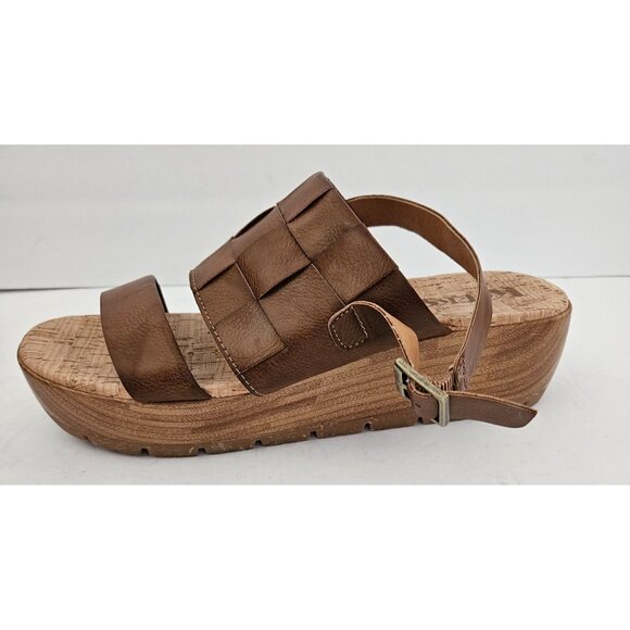 Korks By Kork-Ease Fraya Platform Sandal Brown Woman SZ 10 Excellent Worn Once - Picture 7 of 10